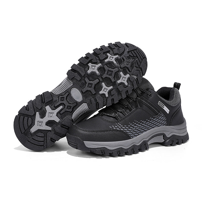 Men's Lace-Up Hiking Shoes Anti-Skid Camping Trekking