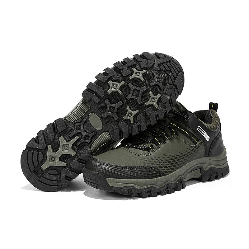 Men's Lace-Up Hiking Shoes Anti-Skid Camping Trekking