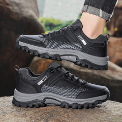 Men's Lace-Up Hiking Shoes Anti-Skid Camping Trekking