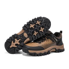 Men's Lace-Up Hiking Shoes Anti-Skid Camping Trekking