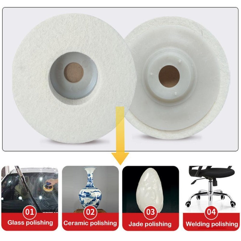 100mm 125mm Corner Grinding Wheel Felt Polishing Disc