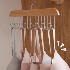 Wooden Sling Hanger Underwear Vest Storage Artifact Student Hook Underwear Rack