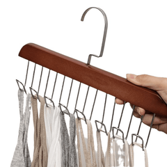 Wooden Sling Hanger Underwear Vest Storage Artifact Student Hook Underwear Rack