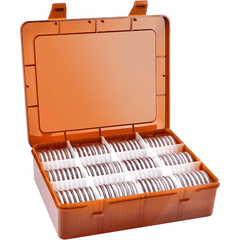 Coin Holder Capsules Storage Organizer Case Holds 84pcs Coins