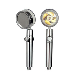 360 Rotating Twin Turbo Pressurized Shower Head