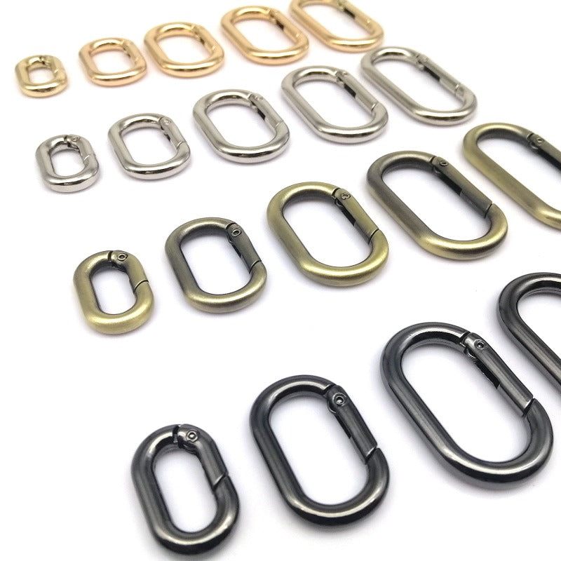 Bag Hook Buckle Denier Spring Ring O Ring Luggage Hardware Oval Carabiner