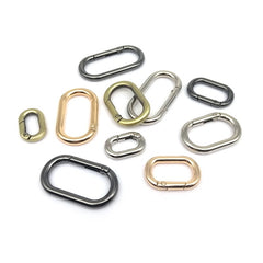 Bag Hook Buckle Denier Spring Ring O Ring Luggage Hardware Oval Carabiner