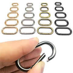 Bag Hook Buckle Denier Spring Ring O Ring Luggage Hardware Oval Carabiner