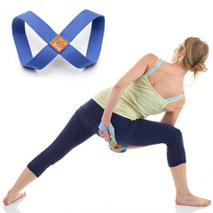 Yoga 8-Shaped Stretching Strap Resistance Rope for Fitness Training