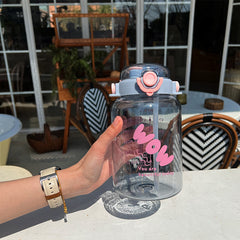 Large Capacity Water Bottle with Straw for Men and Women
