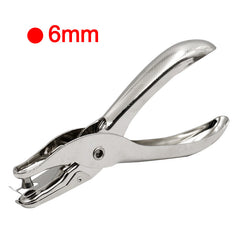 Metal Single Hole Puncher 3mm 6mm Hand Paper Punch Pliers