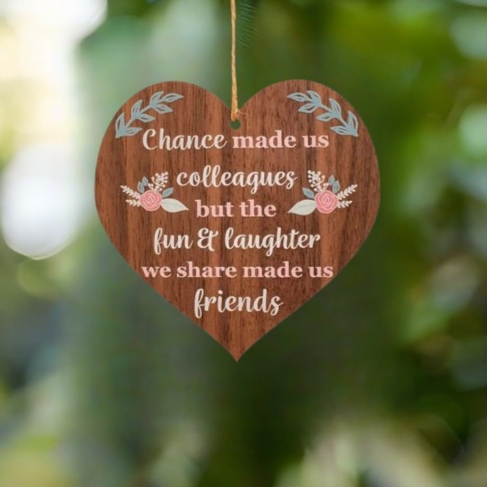Chance Us Colleagues Colleague Gift Friendship Plaque