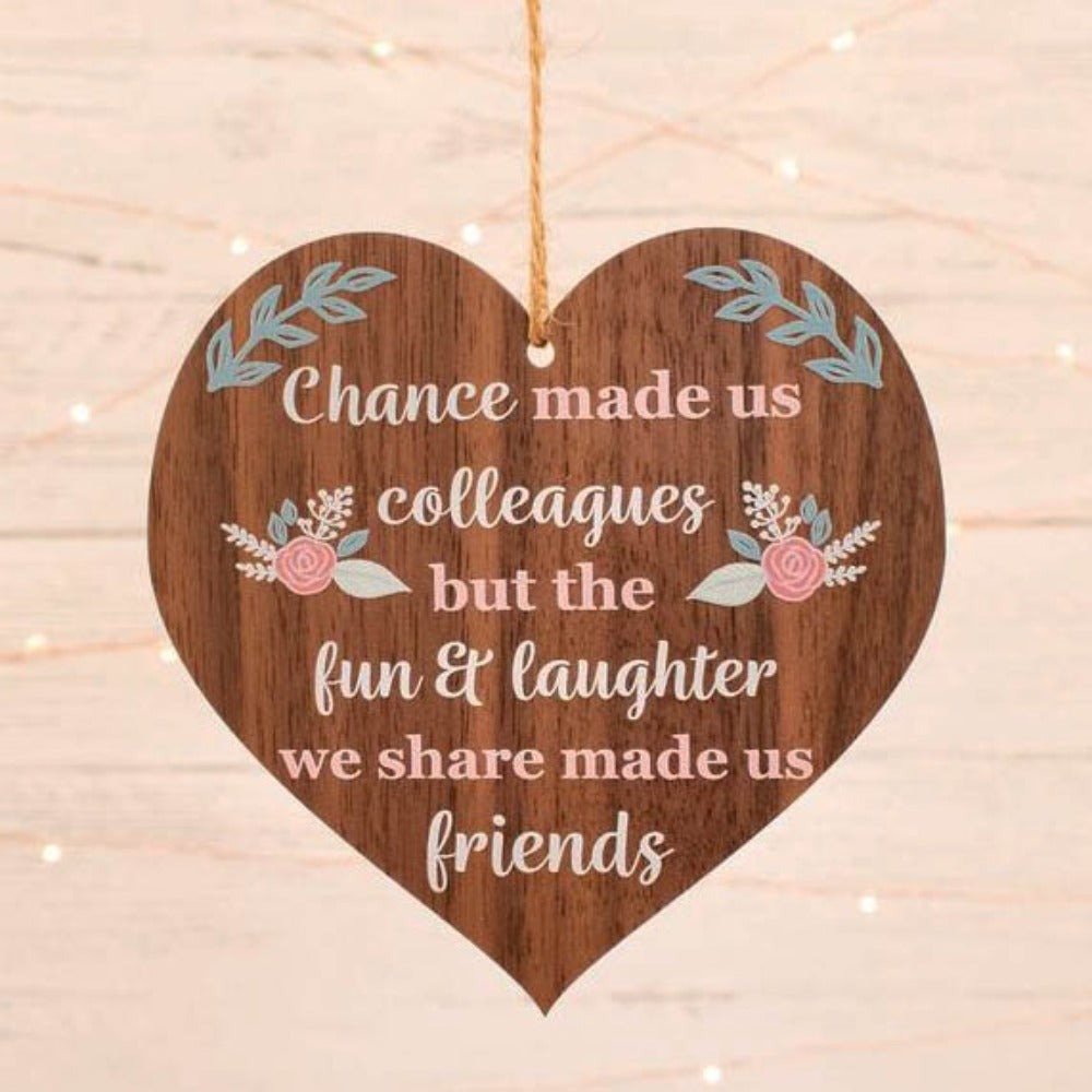 Chance Us Colleagues Colleague Gift Friendship Plaque
