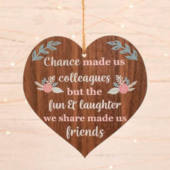 Chance Us Colleagues Colleague Gift Friendship Plaque