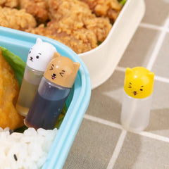 3pcs 6pcs Mini Seasoning Sauce Bottle Cartoon Soy Sauce Containers
