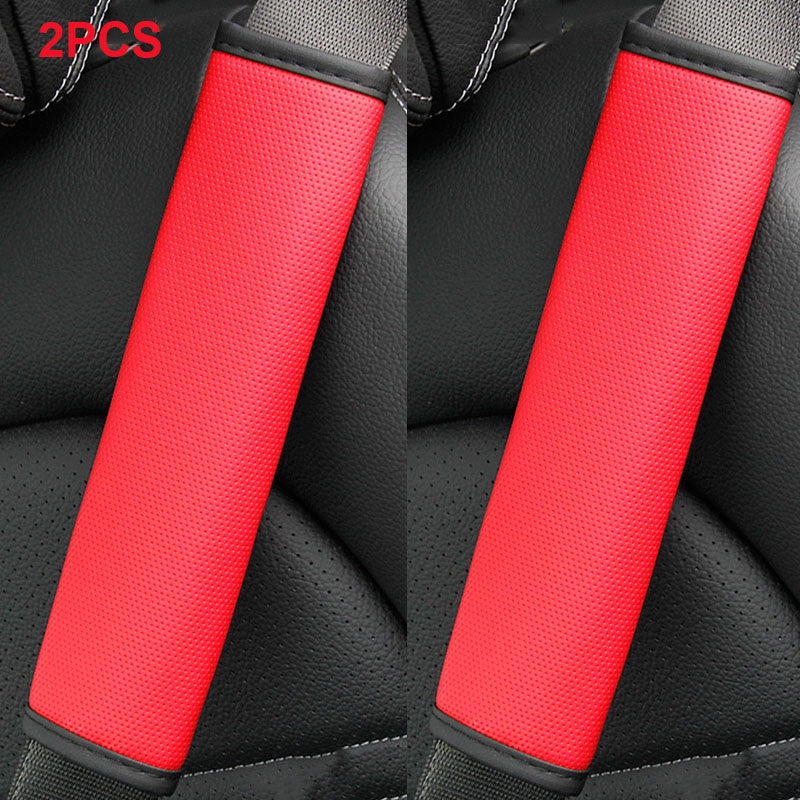 Car Seat Belt Cover Pore Pu Breathable Universal Auto Seat Belt Covers
