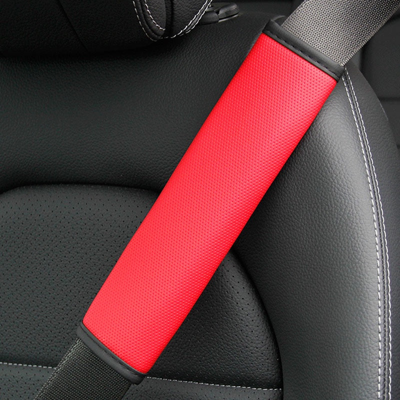 Car Seat Belt Cover Pore Pu Breathable Universal Auto Seat Belt Covers