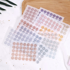12 Sheets Date Index Sticker Small Dot Circle Label Date Label Sticker