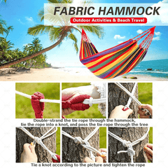 Thick Fabric Single Hammock Swing Chair - Outdoor Camping Travel