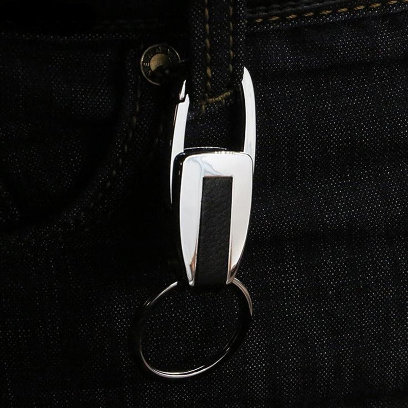Silver Key Chain Double Ring - Separate Your Home And Office Keys
