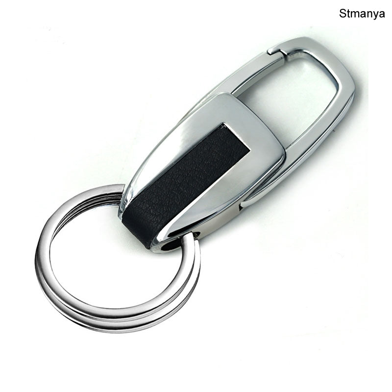 Silver Key Chain Double Ring - Separate Your Home And Office Keys