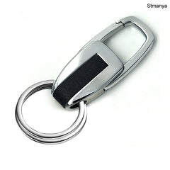 Silver Key Chain Double Ring - Separate Your Home And Office Keys