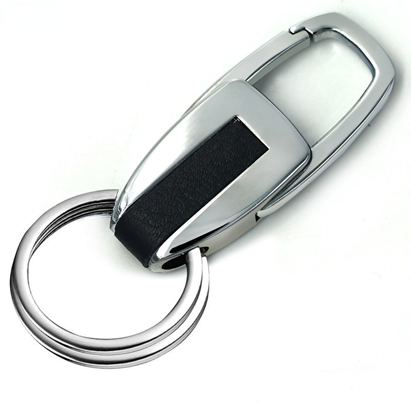Silver Key Chain Double Ring - Separate Your Home And Office Keys