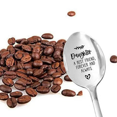Stainless Steel Engraved Spoon Daughter Forever And Always Gift