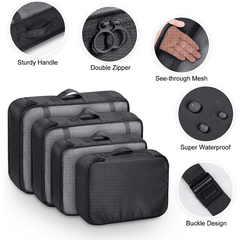 8PC Luggage Packing Cubes Set Waterproof Tavel Luggage Organizer For Suitcase