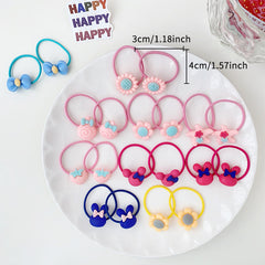 Cartoon Flowers Star Bow Hair Bands for Baby Girls Kids