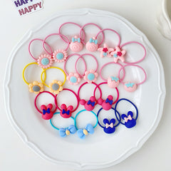Cartoon Flowers Star Bow Hair Bands for Baby Girls Kids