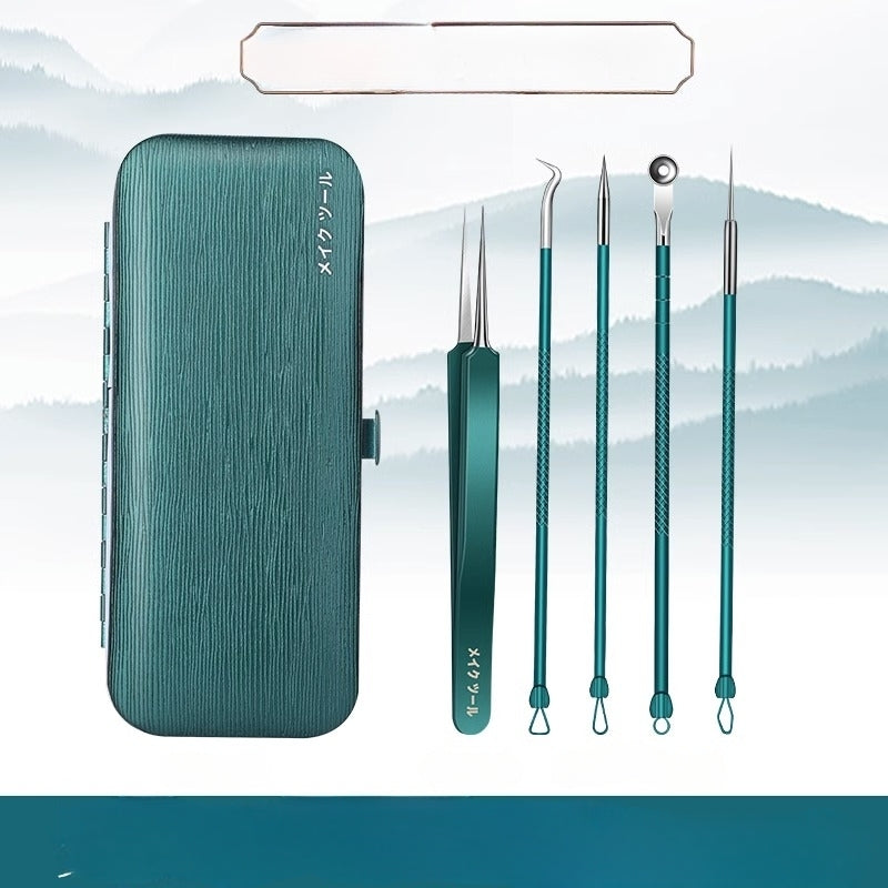 Acne Needle Set Pimple Remover Tweezers Medical Cleaning Tool