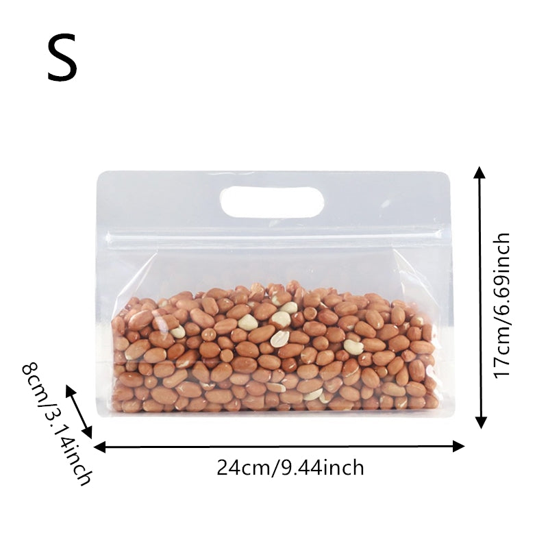10PCS Clear Self Sealing Bag Food Snack Storage Moisture Proof Packing Bag