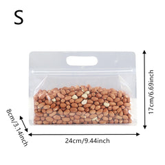 10PCS Clear Self Sealing Bag Food Snack Storage Moisture Proof Packing Bag