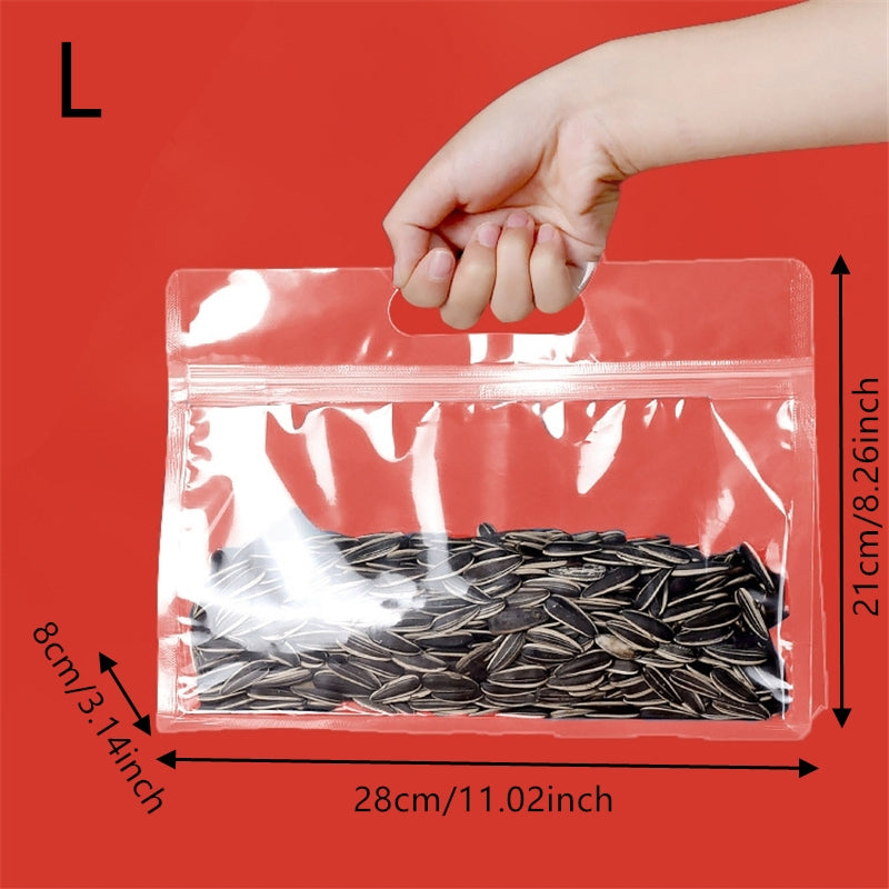 10PCS Clear Self Sealing Bag Food Snack Storage Moisture Proof Packing Bag