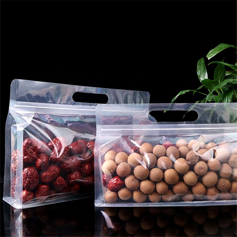 10PCS Clear Self Sealing Bag Food Snack Storage Moisture Proof Packing Bag