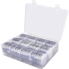 84 Coin Capsules With Foam Gasket & Storage Box - Coin Collector Case 6 Sizes