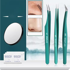 3pcs Acne Clip Ultra Fine Tweezers Pimple Clearing Tool