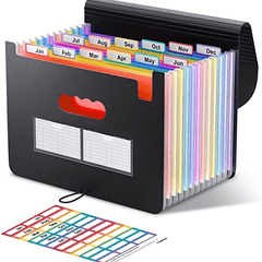 12-24 Pocket Expanding File Folder Organizer
