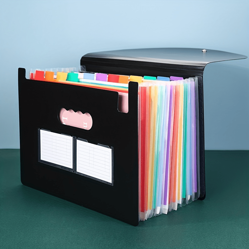 12-24 Pocket Expanding File Folder Organizer