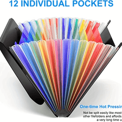 12-24 Pocket Expanding File Folder Organizer