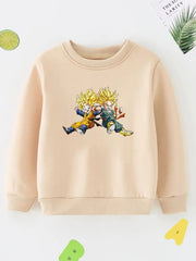Boy's Anime Kids Graphic Sweatshirt Casual Long Sleeve Shirt