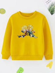 Boy's Anime Kids Graphic Sweatshirt Casual Long Sleeve Shirt