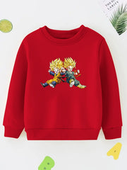 Boy's Anime Kids Graphic Sweatshirt Casual Long Sleeve Shirt
