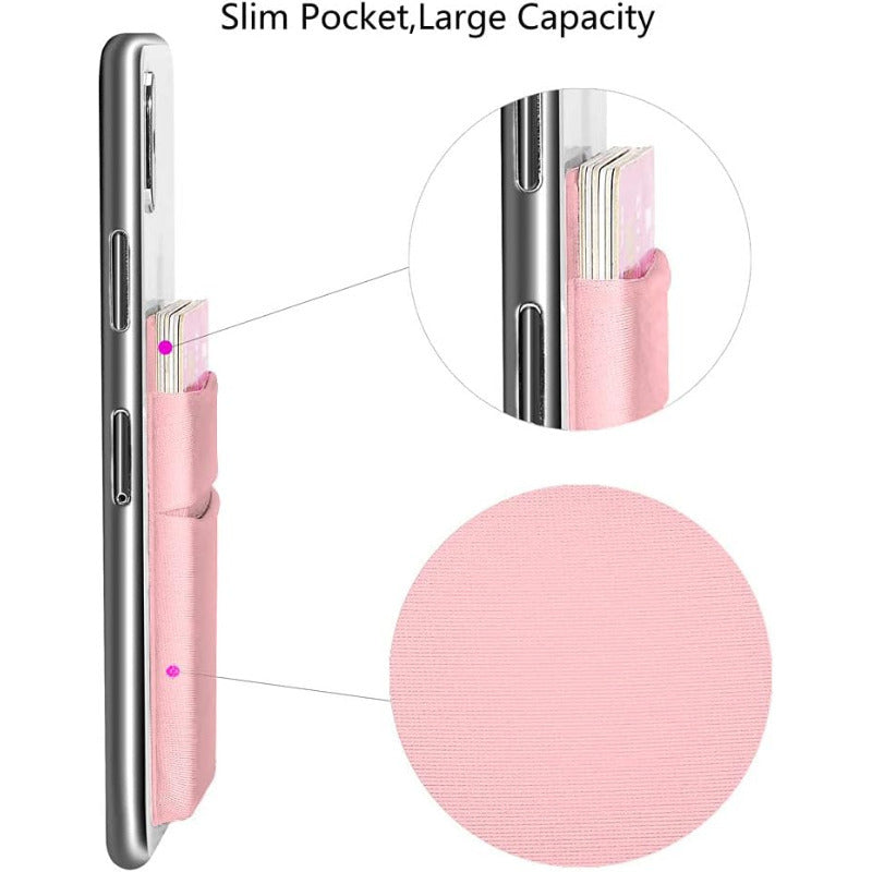 Phone Card Holder Stretchy Wallet Pocket Credit Card ID Case Pouch Sleeve