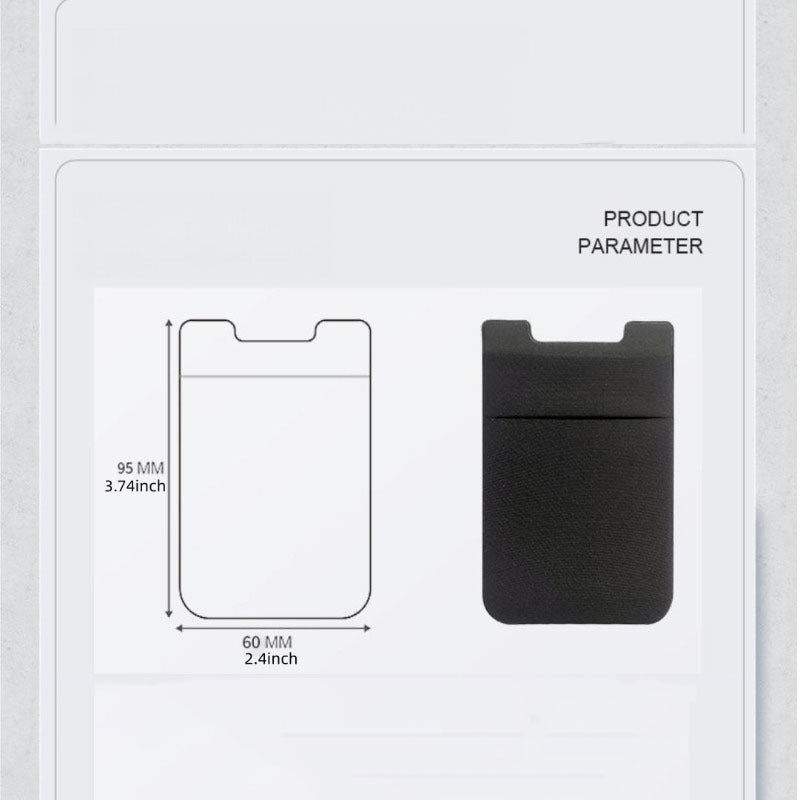 Phone Card Holder Stretchy Wallet Pocket Credit Card ID Case Pouch Sleeve