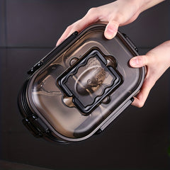 Stainless Steel Insulated Bento Food Container Leakproof Stackable Lunch Box