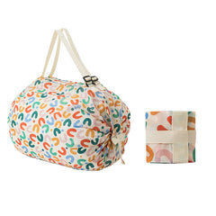 Accordion Supermarket Shopping Bag, Portable Spring Roll Bag