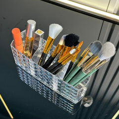 Acrylic Makeup Brush Holder Pen Organizer Box Transparent
