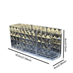 Acrylic Makeup Brush Holder Pen Organizer Box Transparent